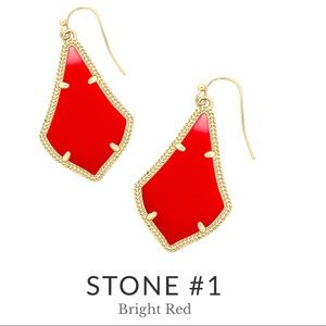 Kendra Scott Bright Red Alex earrings
